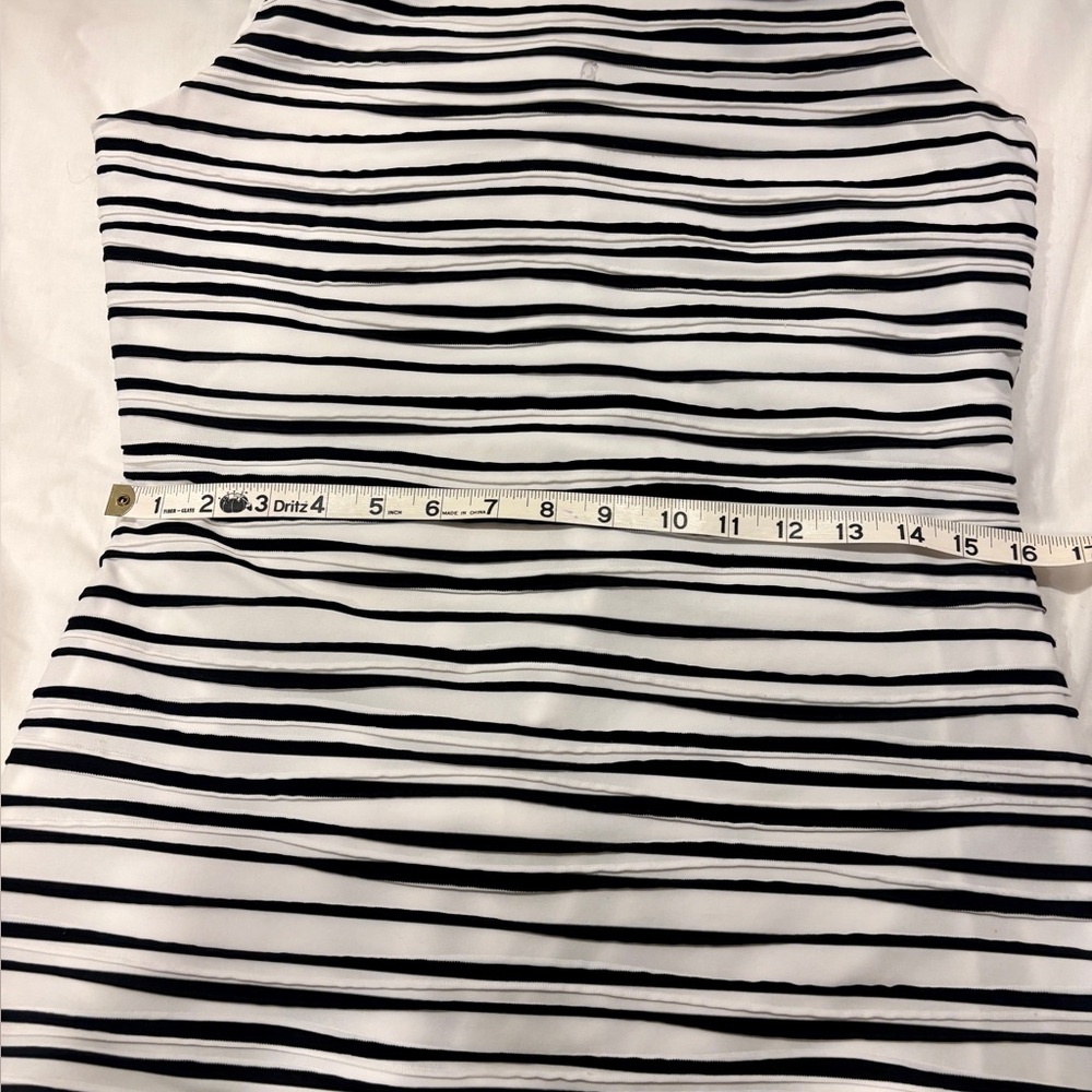 Chic Striped White and Black Top